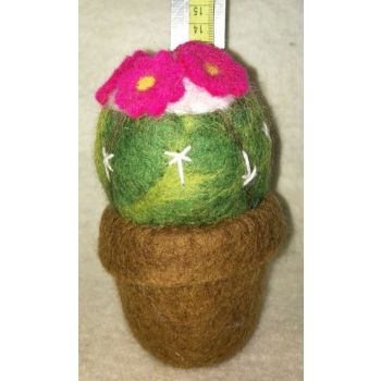 100% Pure Wool Handmade Felted Cactus Plant Doll