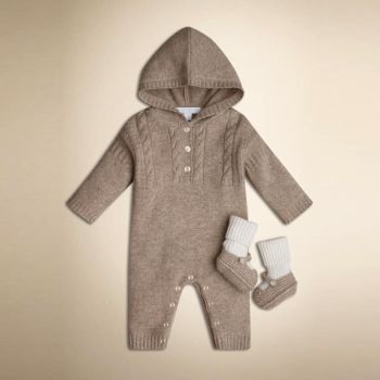 Pure Cashmere Jumsuit baby Set Hand Made In Nepal